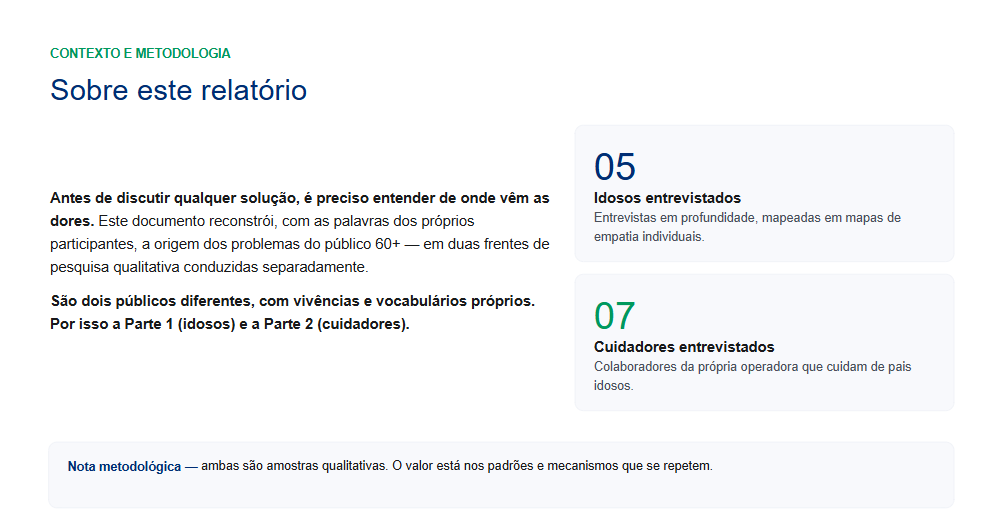 Study report: context and methodology of the two research tracks.
